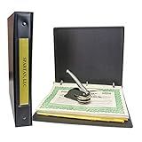 Blumberg Spartan Texas Limited Liability Company (LLC) Kit with PDF of LLC Model Operating Agreement, Black Records Binder with Slipcase, Company Seal, Printed Membership Certificates, Full-Page Stubs