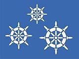Stencils by Joanie Captain Ship Steering Wheel Nautical Pirate Helm DIY Art Signs