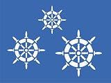Stencils by Joanie Captain Ship Steering Wheel Nautical Pirate Helm DIY Art Signs