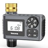 Water Timer for Outdoor Garden Hose, Hose Timer with Rain Delay/Manual Mode, Automatic Drip Irrigation Controller System for Lawn Yard Garden Watering