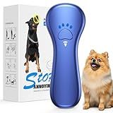 Ahwhg New Anti Barking Device,Dog Barking Control Devices,Rechargeable Ultrasonic Dog Bark Deterrent up to 16.4 Ft Effective Control Range Safe for Human & Dogs Portable Indoor & Outdoor(Blue)