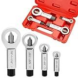 weyleity 4 Pack Metal Nut Splitter Set | Heavy Duty Nut Splitter Breaker Cracker Broken Damaged Corroded Screw Nut Removal Splitting Extractor 9-12mm, 12-16mm, 16-22mm, 22-27mm