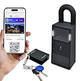 Lubn Smart Lock Box with Remote Access - Outdoor Weatherproof Digital Key Safe with QR Code for House Keys (Free 1 Month LTE Data). Business Use. Not for Car.