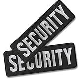 AXEN Security Patches for Tactical Vest Uniform Jacket Hat Caps, Hook&Loop Fasten Pack of 2 Small