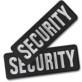 AXEN Security Patches for Tactical Vest Uniform Jacket Hat Caps, Hook&Loop Fasten Pack of 2 Small