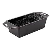 Lodge Cast Iron Loaf Pan 8.5x4.5 Inch, Black