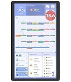 Cozyla Mate Digital Calendar+ 2: 15.6 Inch Wall Touch Screen Chore Chart Customize Dashboard Smart Electronic Calendar for Family Schedules Meal Planner Support App Store with Stand Wall Mount Black