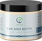 Essential Living: Unrefined Shea Butter - For Raw and Organic Body Butter, Body Scrub, Lotion, Hair Conditioner and Organic Soap Making - 16-oz. Jar - 100% Natural and Fair Trade