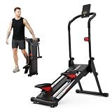 YOLEO Magnetic Stair Stepper for Home, 16-Level Resistance up to 130LB, Folding Stair Climber with 28'' Stride, Quiet Cardio Stair Machine with HR Sensor & 660LB Capacity
