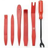 Sunplustrade Auto Trim Removal Tool Set (No Scratch Plastic Pry Tool Kit) - Auto Trim Tool Kit Car Tools, Easy Door Panel Removal Tool, Fastener Removal, Clip, Molding, Dashboards, Interior Trim Tools