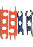 Sunway Solar Panel Connector Tool Works For Different Solar Connectors Assembly and Disassembly,Metal Spanner Wrenches Crimping Tool For Solar PV System Extension Cable Wire Kit-2Pairs