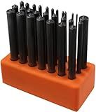 NEIKO 02621A Transfer Punch Set with Premium Heat-Treated Alloy Steel Punches, Hole-Punch Set, Punch Sizes 3/32" to 1/2", 28-Piece Kit