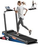 Walking Pad Treadmill with 15% Incline 2.5HP Foldable Under Desk Walking Pad for Home and Offce 300LBS Weight Capacity 0.6-6.2MPH Compact Treadmill with Remote Control