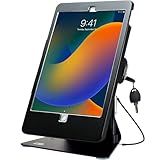 Desktop Anti-Theft Stand – CTA Kiosk Stand with Stylus, Tether, and Aluminum Enclosure for iPad 7th/ 8th/ 9th Gen 10.2,” iPad Air 3, & iPad Pro 10.7” and More (PAD-DASB) - Black