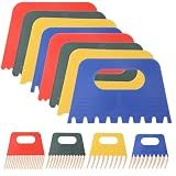 8 Pack Texture Tools for Plaster Plastic Paint Scraper Tool Art Paint Scrapers Textured Arts Putty Scraper DIY Graffiti Oil Painting Drawing Plaster Textures Tools for Texture Art on Canvas(4 Types)