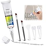 Avenuebool 1.7oz Dishwasher Rack Repair Coating, Grey Dishwasher Vinyl Rack Rust Touch Up Paint Kit, Insulation and Waterproof, High and Low Temperature Resistant