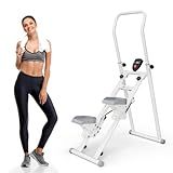 Stair Stepper,Stair Master for Exercise at Home Folding Stair Stepper for Full-Body Workout Compact Stair Climber with Resistance/Adjustable Handlebar & Pedals/300LBS Loading Capacity