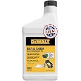 DEWALT – Biodegradable Bar & Chain Oil – Green, Eco-Friendly, Non-Toxic Professional Bar & Chainsaw Lubricant – Ultraclean All-Season Oil for Gas, Electric Saw, and Pole Saw, 16 oz