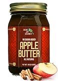 Green Jay Gourmet Low Sugar Apple Butter - All-Natural, Gluten-Free Fruit Spread - Apple Spread with Apples, Cinnamon & Spices - Gourmet Fruit Butter - No Added Sugar or Corn Syrup - 19 Ounces