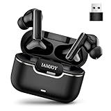 IAMJOY Gaming Earbuds, 20ms Low Latency, Active Noise Cancelling with 6 Mic, 2.4GHz & Bluetooth, 35 Play Time, Wireless Earbuds Compatible with Meta Quest 3/2, PS5/4, Steam Deck, VR, Switch, PC