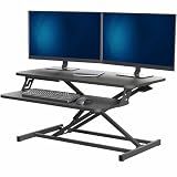 VIVO Black 32 inch Stand Up Desk Riser, DESK-V000S