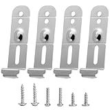 Upgraded 4Pcs DD94-01002A Dishwasher Assembly-Install Kit Fit for Samsung Dishwasher Mounting Brackets - Replaces 2077601, AP4450818, PS4222710, EAP4222710, with 6 x Mounting Screws