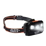 Klein Tools 56048 Rechargeable LED Headlamp, Adjustable Fabric Strap, 400 lms, All-Day Runtime, for Work, Running, Outdoor Hiking