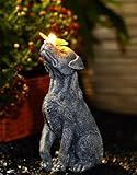 Fashionoda Garden Statue Dog Figurine Decor – Outdoor Decoration with Butterfly for Garden Yard Lawn Home Decor Outside : Memorial Gifts for Women Mom Grandma