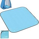 39.37" Camp Shower Tent Mat Non Slip Camping Mat Foldable Outdoor Shower Tent Floor Mat Portable Changing Tents Bottom Pad Protect Feet Keep Clean (Only Mat)