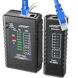 NF-468CS Network Cable Tester,RJ45/RJ11/CAT5/CAT6/CAT5E/CAT6A/ CAT7/POE Test UTP/STP Continuity Tester Ethernet Cable Mapper Phone Line CAT3, Ethernet Cable Tester, LAN Cable Test Network Tools
