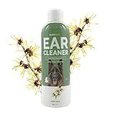 Bark2Basics Dog Ear Cleaner, 16 oz - All Natural, Witch Hazel, Gentle Aloe Vera and Chamomile Extract Base, Breaks Through Tough Wax
