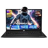 NIMO 17.3 Gaming-Laptop Ryzen 9 8945HS (Beat i9-13900H, Up to 5.2GHz) 32GB RAM, 1TB SSD, Radeon 780M, PD 100W Type-C AI-Enhanced for Copilot VR Ready, Backlit Keyboard, Fingerprint, 75W Battery