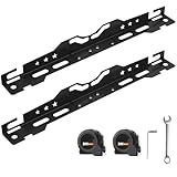 mocsenber Wheel Alignment Tool with 2 Measuring Tapes, Automotive Tools Matte Black Toe Alignment Plates for Home Use, Camber Alignment Plates, Car Alignment Tool Kit, Front End Alignment Tool