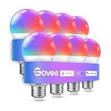 Govee Smart Light Bulbs, A19 LED Light Bulb, 800 Lumen, 8 Pack