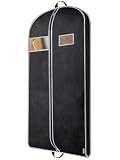 BALEINE 1PK Garment Bags for Hanging Clothes, 43" Suit Bag for Travel | Breathable Material, Wrinkle-Free Storage, Extra Shoe Bag Included, Dust Protection, Clear ID Window, Multiple Size Options