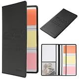 XROZRK Car Registration and Insurance Holder Glove Box Folder-Premium PU Leather Car Document Wallet Driver's License, Cards and Other Essentials (Black)