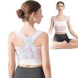 NLNYCT Posture Corrector For Women, Adjustable Back Brace For Posture, Back Posture Corrector Providing Pain Relief From Lumbar, Neck, Shoulder, And Clavicle, Back (S/M Upper Waist 27-35 Inch)