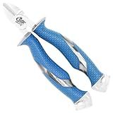 CUDA 6.75" Diagonal Wire Cutters | Durable Steel Titanium Bonded Fishing Wire, Mono & Fluorocarbon Cutter with Non-slip Cuda Grips | For Saltwater & Freshwater Use