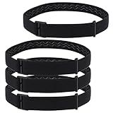 4pcs Elastic Headlamp Strap, Headlamp Band Replacement Head Lamp Comfort Belt Headlamp Headband Holder Headlamp Accessories Compatible with Black Diamond, Petzl, Princeton Tec, Fenix, Streamlight