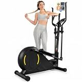 Elliptical Machine for Home,Elliptical Exercise Machine with 16 Resistance Levels,Ultra-Quiet Magnetic Drive & APP Connection,LCD Monitor,330 lbs Capacity,Elliptical Trainer for Small Spaces