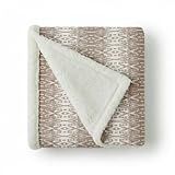 Eddie Bauer - Sherpa Throw Blanket for Couch 50x60 – Ultra Soft Reversible Fleece & Plush Sherpa Blanket, Warm Cozy Geometric Throw for Sofa, Bed, Living Room Decor