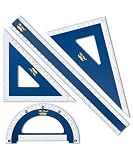 Mr. Pen- Wooden Geometry Set, 4 Pack, 8" 30°/60° Set Square