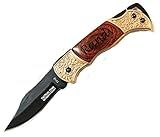 Gifts Infinity Personalized Pocket Knife – Custom Engraved Rosewood Handle, Gold Tone – Gift for Him, Groomsman, Father's Day, Birthday