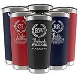 UNITED CRAFT SUPPLIES Groomsmen Gifts Set of 6, Personalized Tumblers w/Engraved Names & Title, 20 or 30 Oz, 3 Colors, Double Wall Stainless Steel, Groomsmen Proposal D4