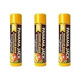 Panama Jack Sunscreen Lip Balm - SPF 45, Broad Spectrum UVA-UVB Sunscreen Protection, Prevents & Soothes Dry, Chapped Lips, Mango, 3-pack