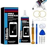 Phone Glue, Screen Repair Adhesive with Repair Tools for Electronic Screen Multi-Function Phone Repair Glue Craft Adhesive Kit for Electronic Screen, Cell Phone Screen (Black, 50ml)