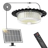 Otovoda Solar Shed Light Indoor Outdoor, 396LED 360° Lighting Waterproof Solar Powered Pendant Light with Motion Sensor, 5 Modes, Remote & Timer, for Home Shed Chicken Coop Barn Shop Gazebo Garage