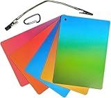 AK DIFFUSER - Macro Photography Backgrounds, 5 Double-Sided 5x7 in Portable Backgrounds with Clip Holder