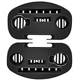 Hanperal Zero Gravity Chair Tray, 2 Pack Upgraded Version Cup Holder for Zero Gravity Chair, Utility Clip-On Chair Table/Tray for iPhone/iPad/Tea Cup/Books -Black…