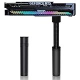 Aivalas GPU Support Bracket, Graphics Video Card Brace with Height Adjustable, Anti Sag Holder for Universal Graphics Card Sag, GPU Stand with Magnet and Rubber Pad (Black)